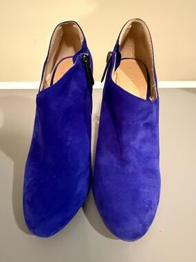 BCBG Suede Pointed Ankle Booties
